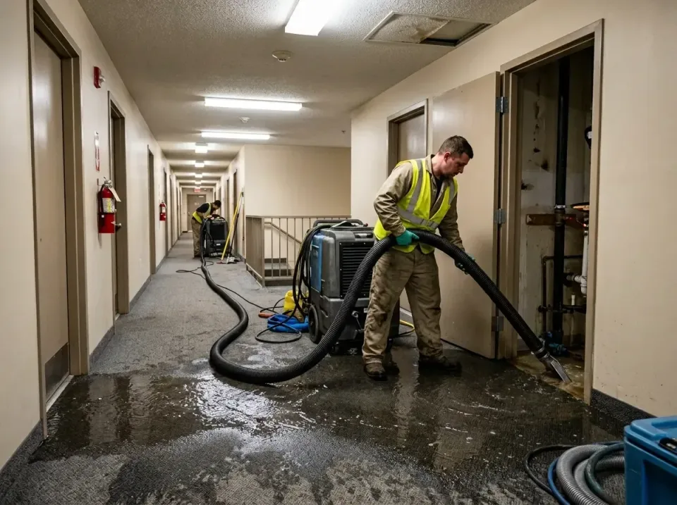 multi-unit-apartment-hallway-f-005 — frequently asked questions, Emergency Burst Pipe Water Extraction & Removal in Mount Jo…